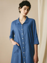 100% Linen Shirt Dress MADISON