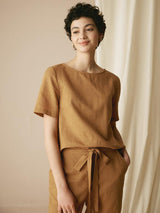 100% Linen Two-Piece Casual Linen Tracksuit COLLEEN