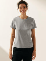 Stretch-Knit Bamboo Classic Basic Tee BELLE