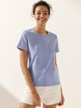 Stretch-Knit Bamboo Classic Basic Tee BELLE