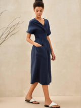 100% Linen Kimono Dress CELESTE