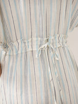 100% Linen Back-Tied Waist Maxi Dress HANA