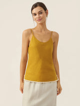 100% Linen Beaded Hem Camisole Bree