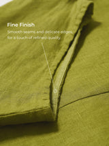 100% Linen Collared Cap Sleeve Top IVY