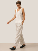 100% Linen Sketch Stripe Suit Set ELOISE