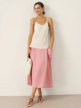 100% Linen Beaded Hem Camisole Bree