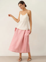 100% Linen Beaded Hem Camisole Bree