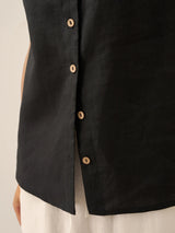 100% Linen Buttons Down Tank Top ERIN