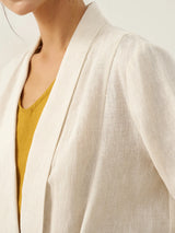 100% Linen Kimono Belted Blazer BRIA