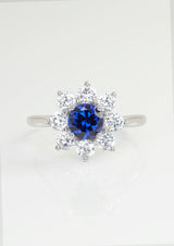 Exquisite Sapphire Ring - Blue Rhyme Starlight
