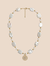 Pearl and Heart Charm Layered Necklace