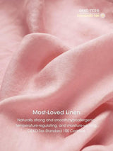 100% Linen Loose Fit Button Waist Gathered Maxi Dress LUNA