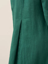 100% Linen Hooded Pullover Maxi Dress REBECCA