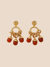 Vintage Fruit Charm Statement Earrings