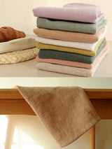Cotton Linen Napkins Solid Color Placemats Tea Towels
