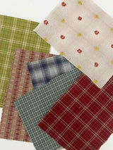 Yarn-Dyed Fabric Scraps for Clothes & Patchwork (10 Pieces)