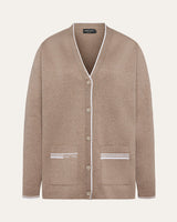 Double-Knit Button Performance Cotton Cardigan