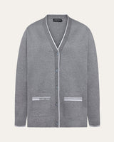 Double-Knit Button Performance Cotton Cardigan