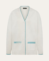 Double-Knit Button Performance Cotton Cardigan