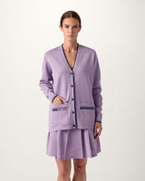 Double-Knit Button Performance Cotton Cardigan