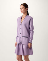 Double-Knit Button Performance Cotton Cardigan