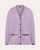 Double-Knit Button Performance Cotton Cardigan