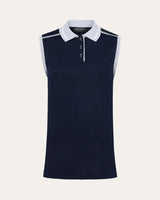 Interlock Cotton Sleeveless Polo