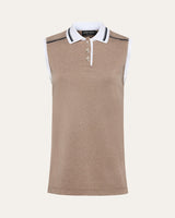 Interlock Cotton Sleeveless Polo