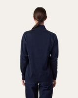 Double-Knit Cotton Quarter-Zip Pullover