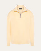 Double-Knit Cotton Quarter-Zip Pullover