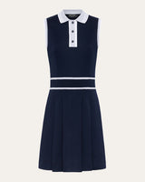 Interlock Performance Cotton Sleeveless Polo Dress