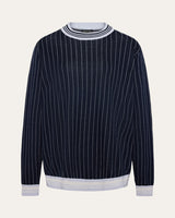 Jacquard Wool Crewneck Sweater