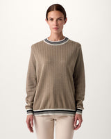 Jacquard Wool Crewneck Sweater