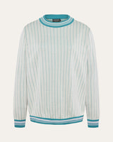 Jacquard Wool Crewneck Sweater