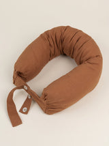 Linen Adjustable Neck Support Travel Pillow