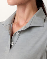 Fine Jersey Knit Performance Wool 3-Button Polo
