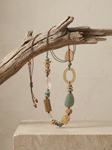 Bohemian Mixed Bead Long Pendant Necklace