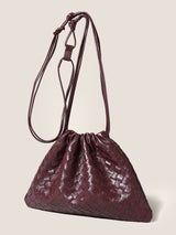 Sheepskin Woven Drawstring Commuter Tote