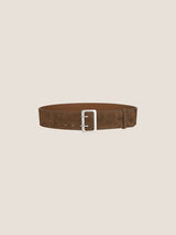 Cowhide Wide Retro Matte Belt