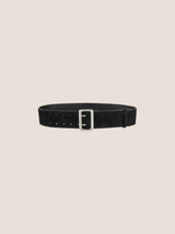 Cowhide Wide Retro Matte Belt