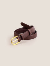 Premium Cowhide Belt With Retro Electroplated Alloy Buckle