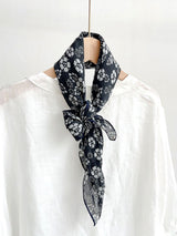 Ramie Vintage Print Handkerchief