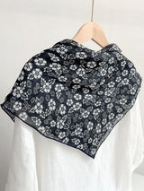 Ramie Vintage Print Handkerchief