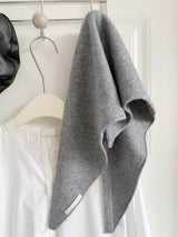 100% Merino Wool Knitted Triangle Scarf