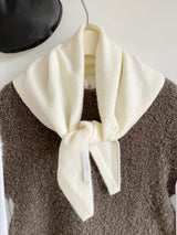 100% Merino Wool Knitted Triangle Scarf