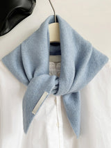 100% Merino Wool Knitted Triangle Scarf