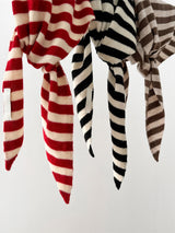 100% Australian Wool Striped Functional Triangle Scarf