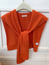 Wool Textured Knit Shawl Scarf