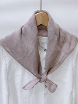 100% Linen Hand-Stitched Square Scarf
