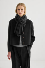 Cashmere Cardi Jacket - Black